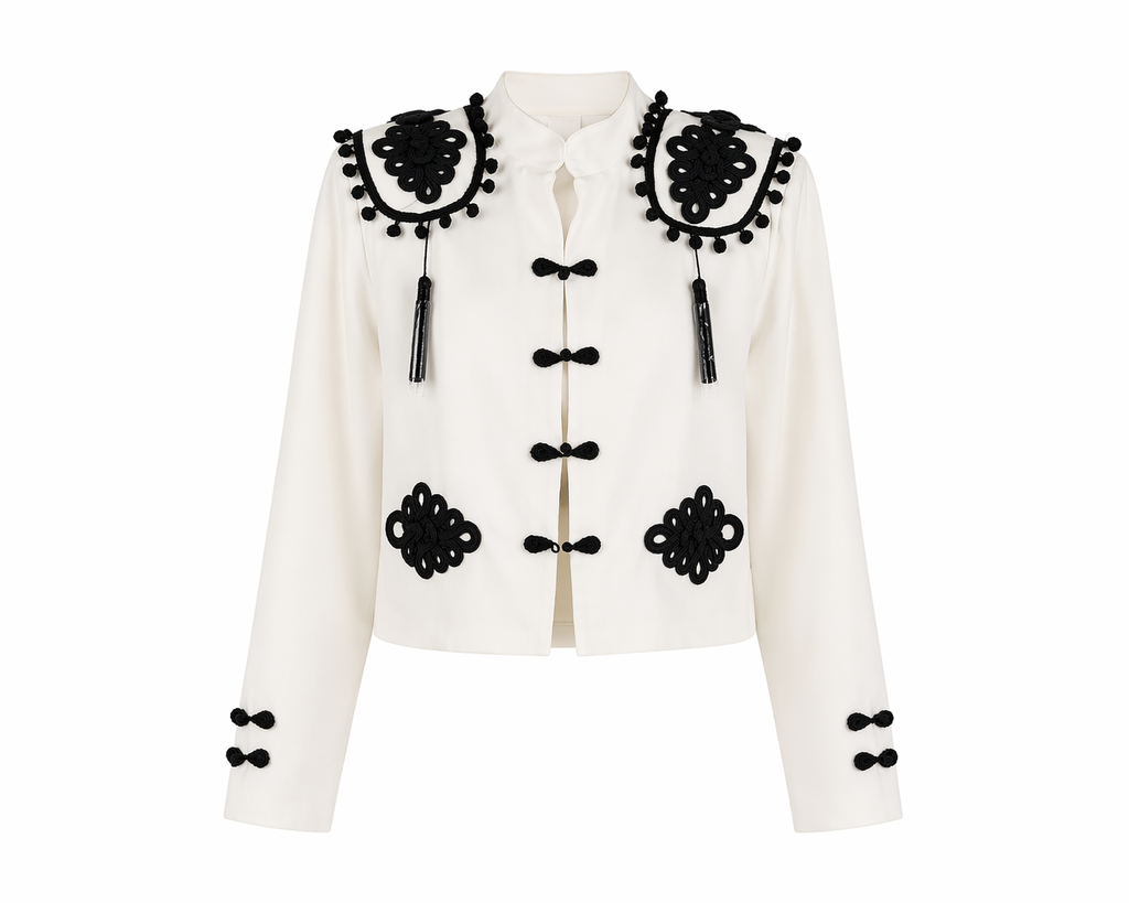 Chaqueta Goyesca con adornos en negro