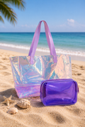 Bolsa de Playa semi-transparente Purple