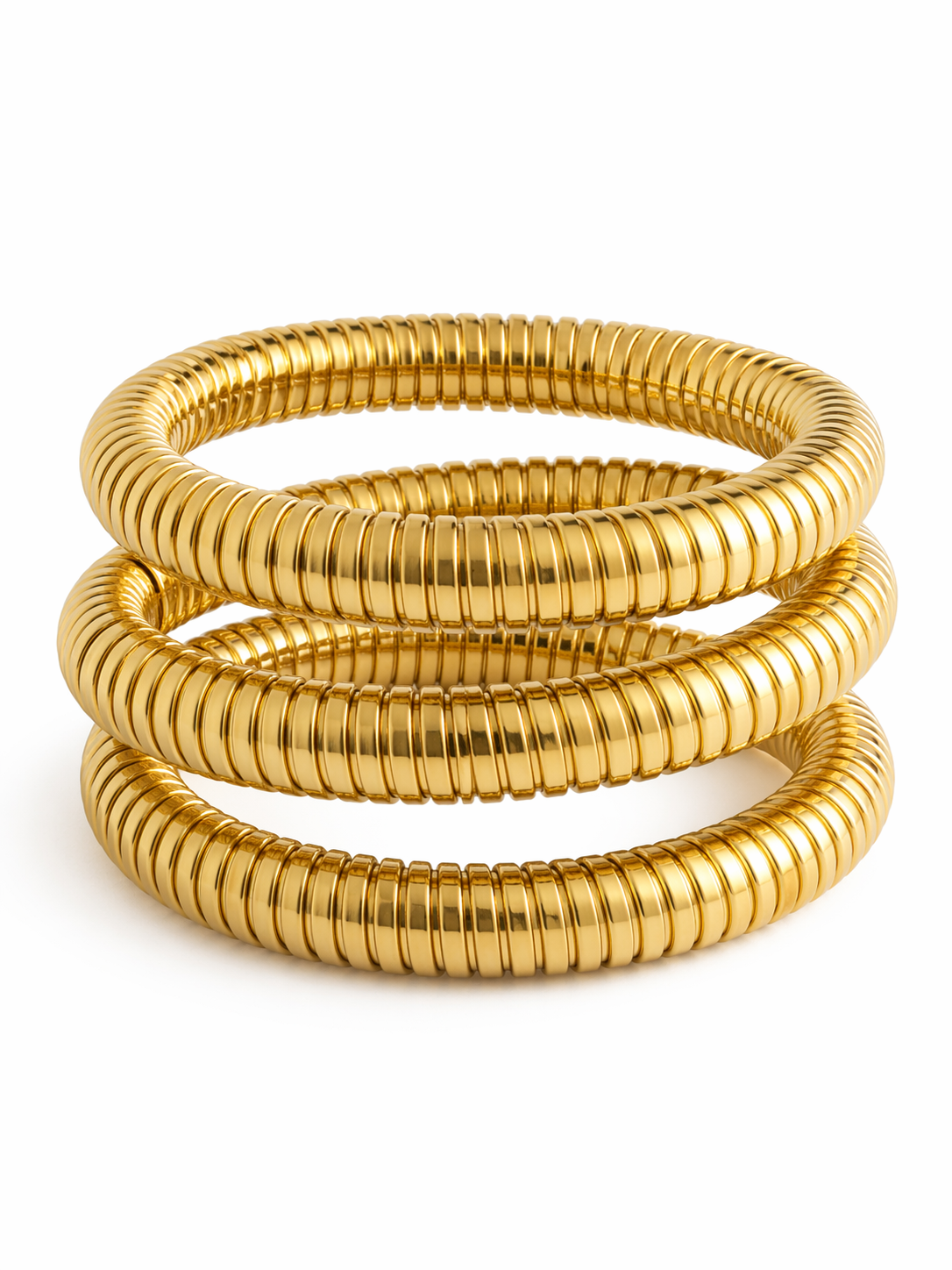 Pulsera en color dorado (juego de tres)