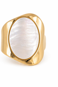 Anillo Ajustable con Piedra Nacarada