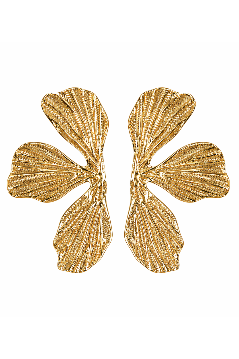 Pendientes Flor Texturizada