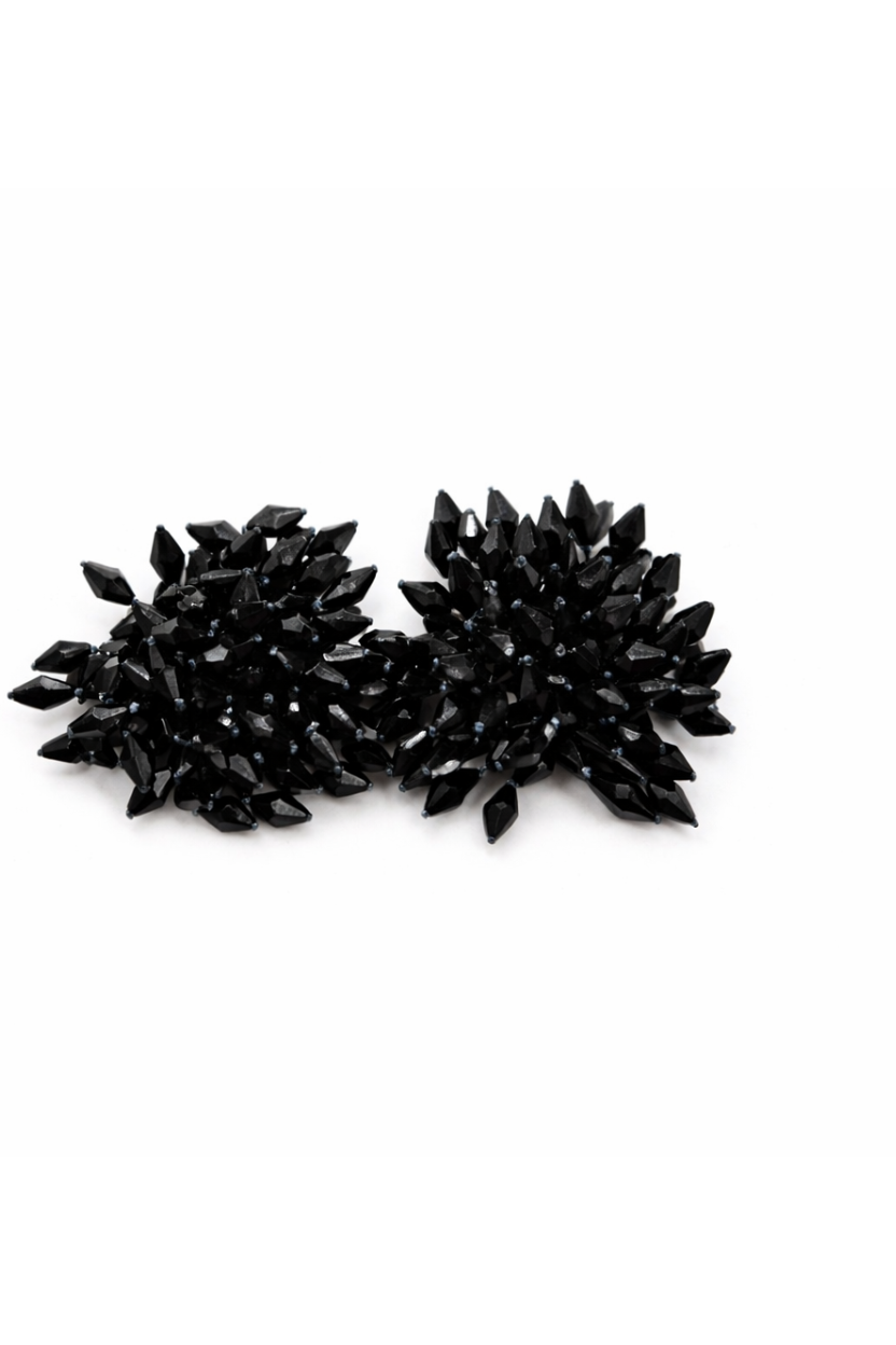 Pendientes Flor Negra