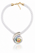 Collar Caracola Espiral Multicolor