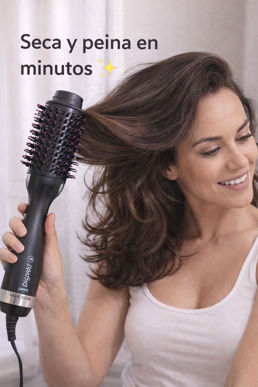 Cepillo Secador Eléctrico para Cabello – Cepillo Moldeador y Alisador