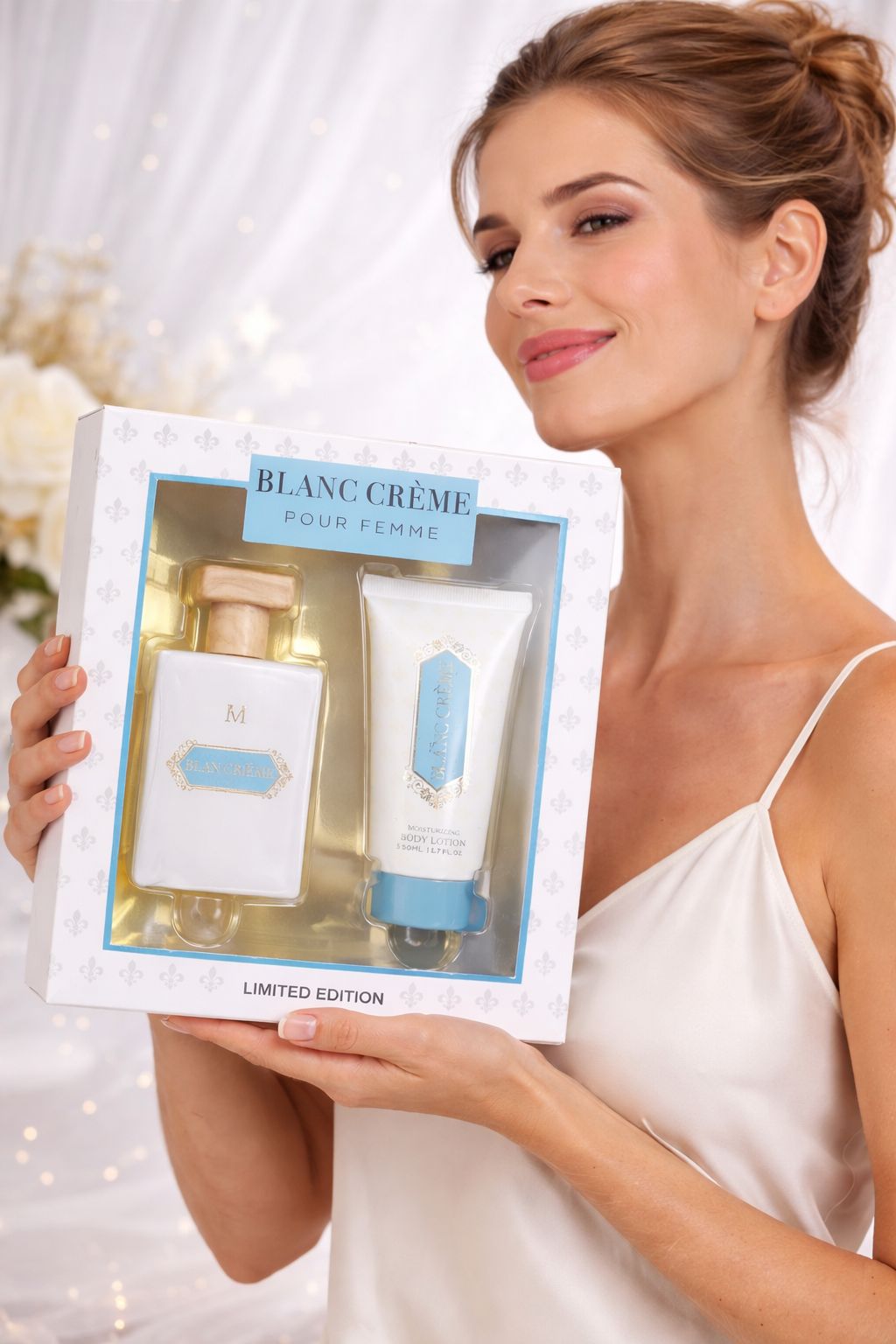 Estuche Blanc Crème ✨ Edition Limited – Inspirado en Bianco Latte (Perfume + Body Lotion)