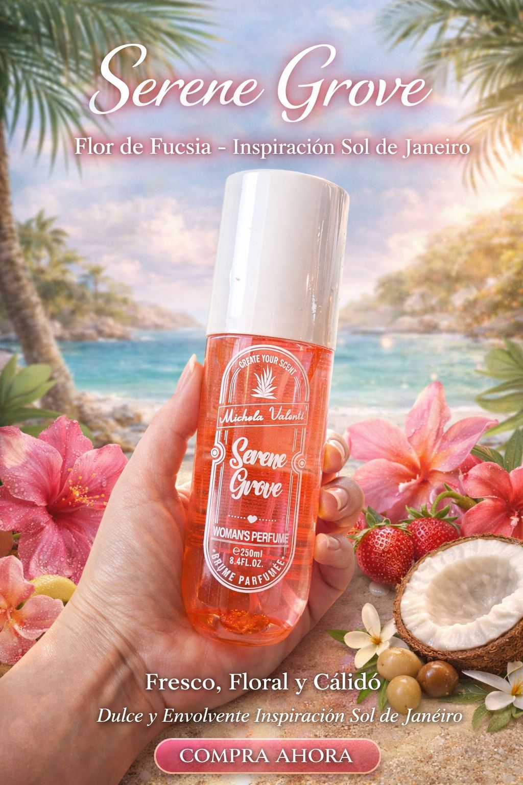 Brumas Corporales Tipo Sol de Janeiro – Colección Tropical & Dulce (5 Aromas Virales)