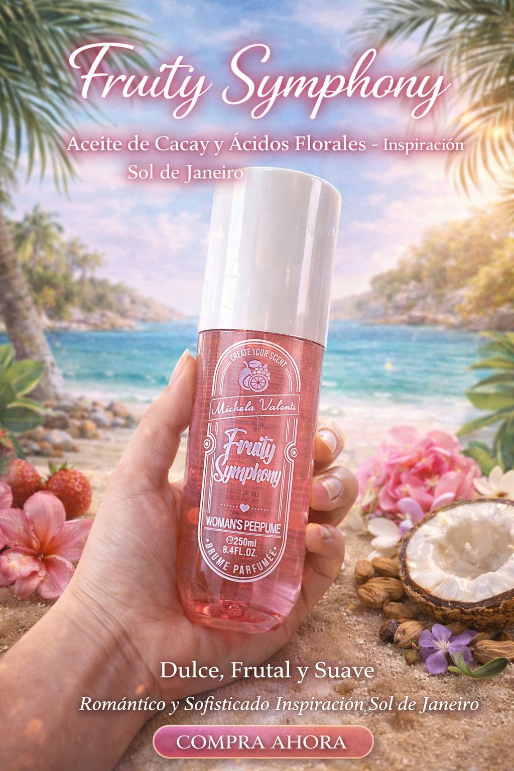 Brumas Corporales Tipo Sol de Janeiro – Colección Tropical & Dulce (5 Aromas Virales)