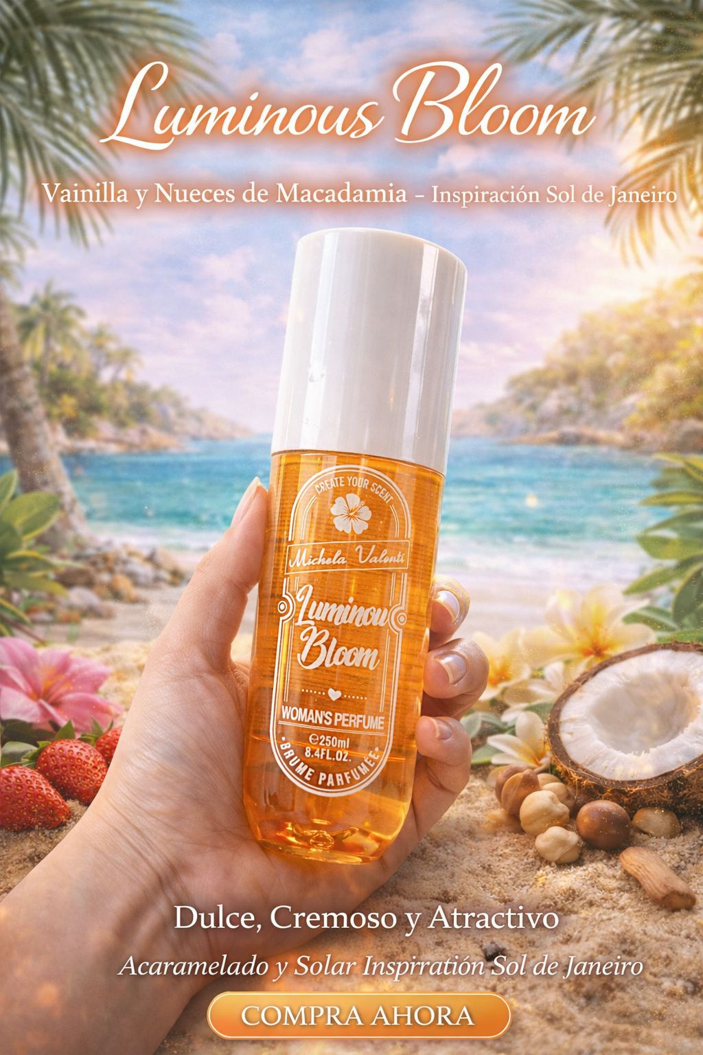 Brumas Corporales Tipo Sol de Janeiro – Colección Tropical & Dulce (5 Aromas Virales)