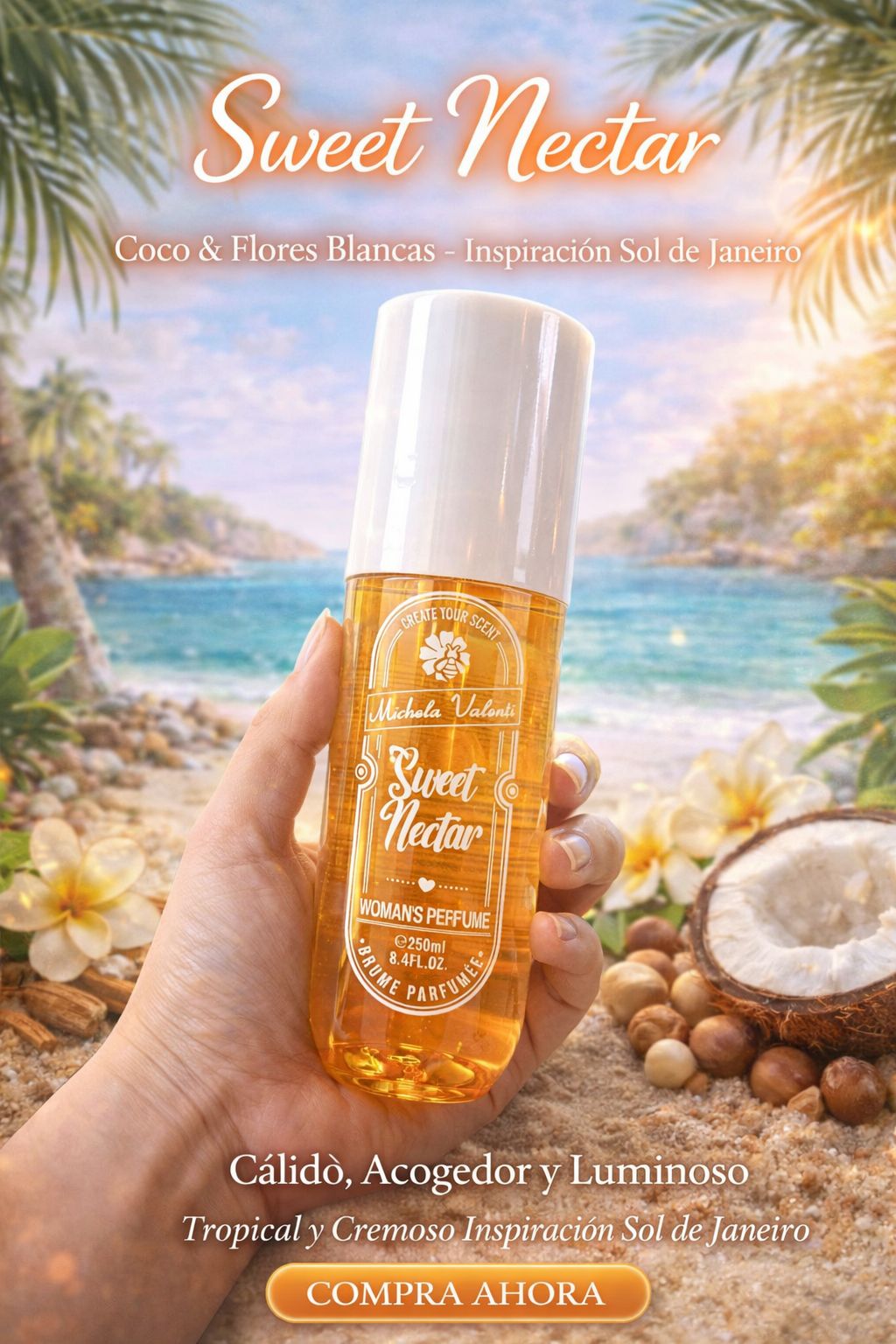 Brumas Corporales Tipo Sol de Janeiro – Colección Tropical & Dulce (5 Aromas Virales)