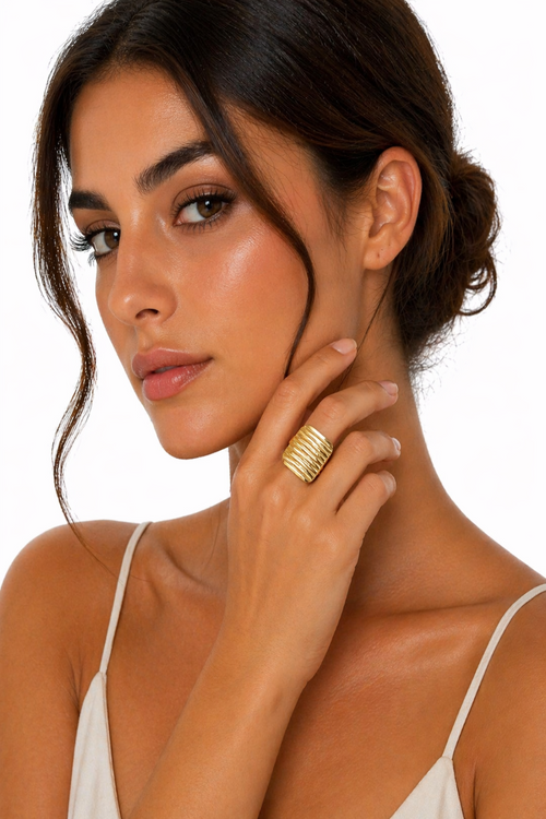 Anillo Ajustable Texturizado