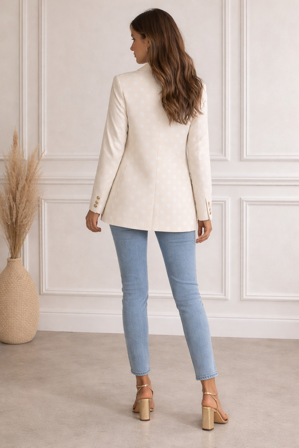 Blazer Camel con Lunares