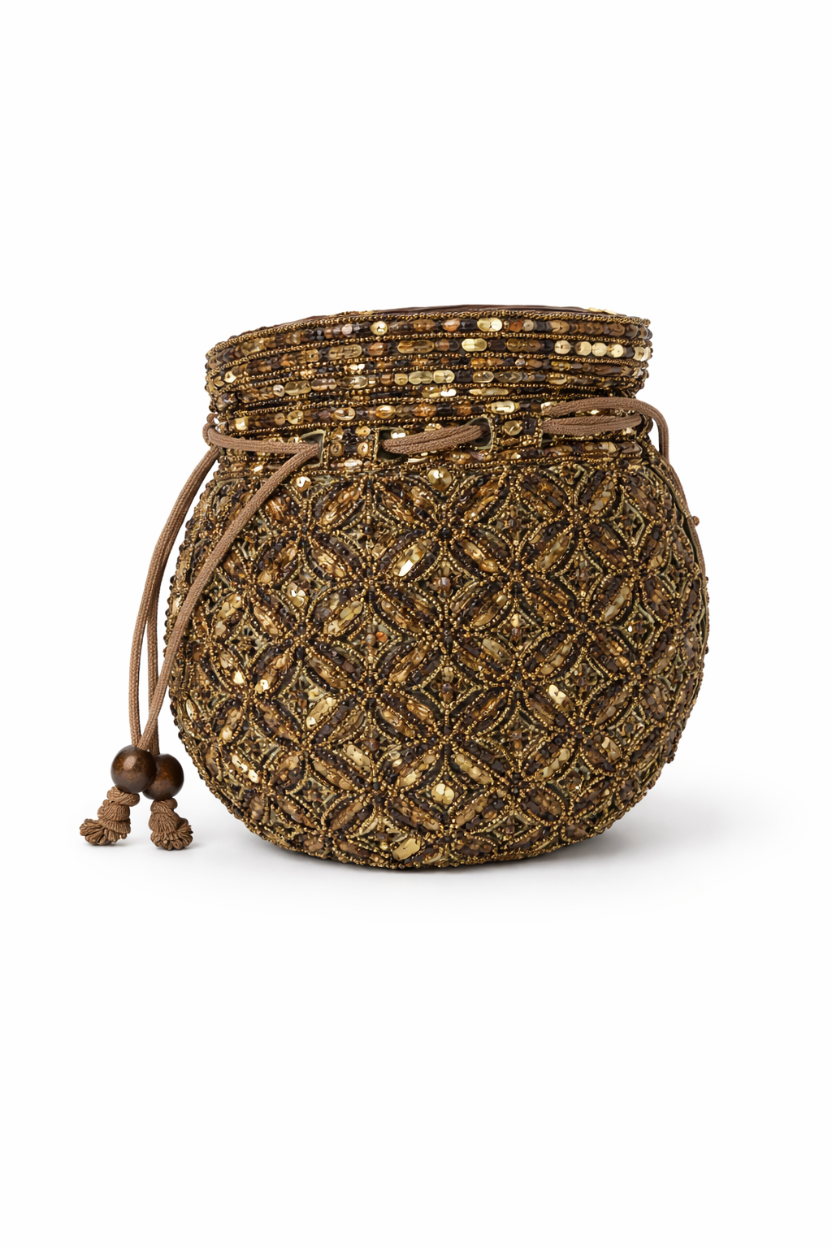 Bolso Clutch Bronce