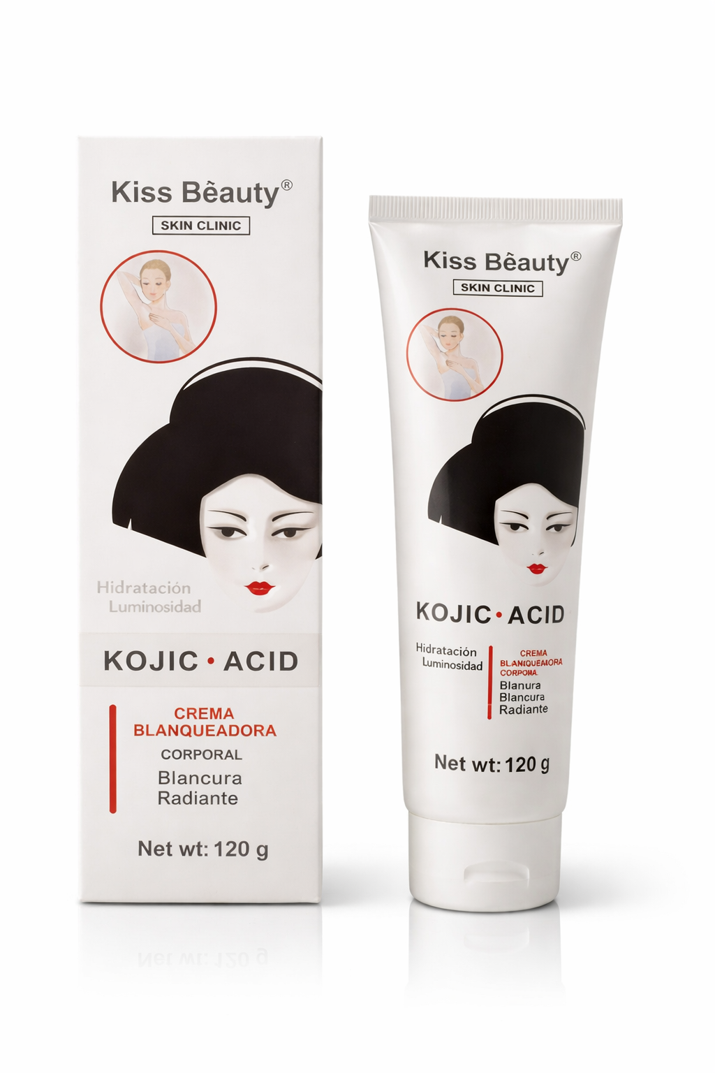 Crema Blanqueadora Corporal Iluminadora con Ácido Kójico