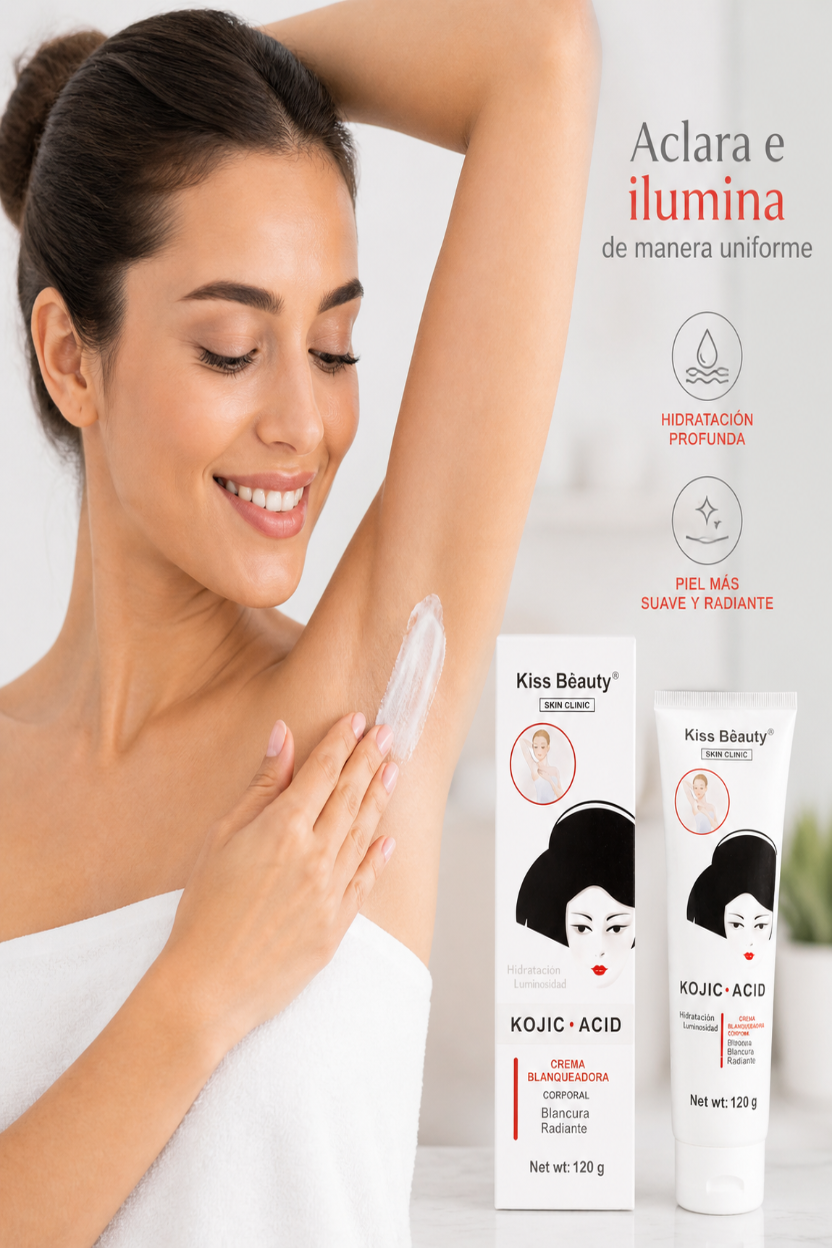 Crema Blanqueadora Corporal Iluminadora con Ácido Kójico