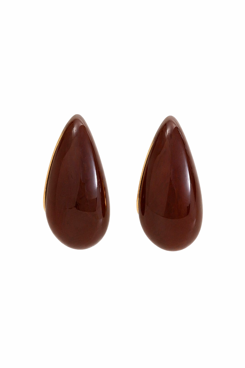 Pendientes Gota Marrones