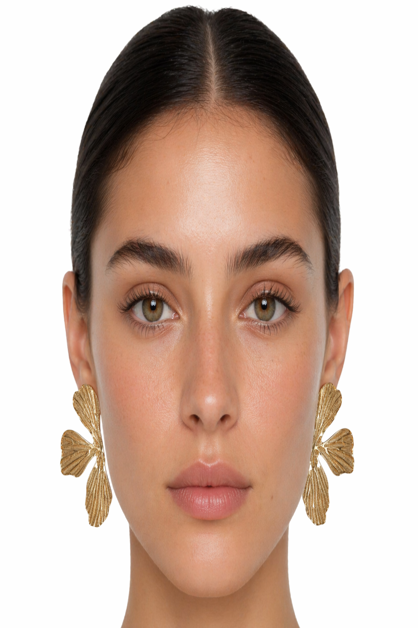 Pendientes Flor Texturizada