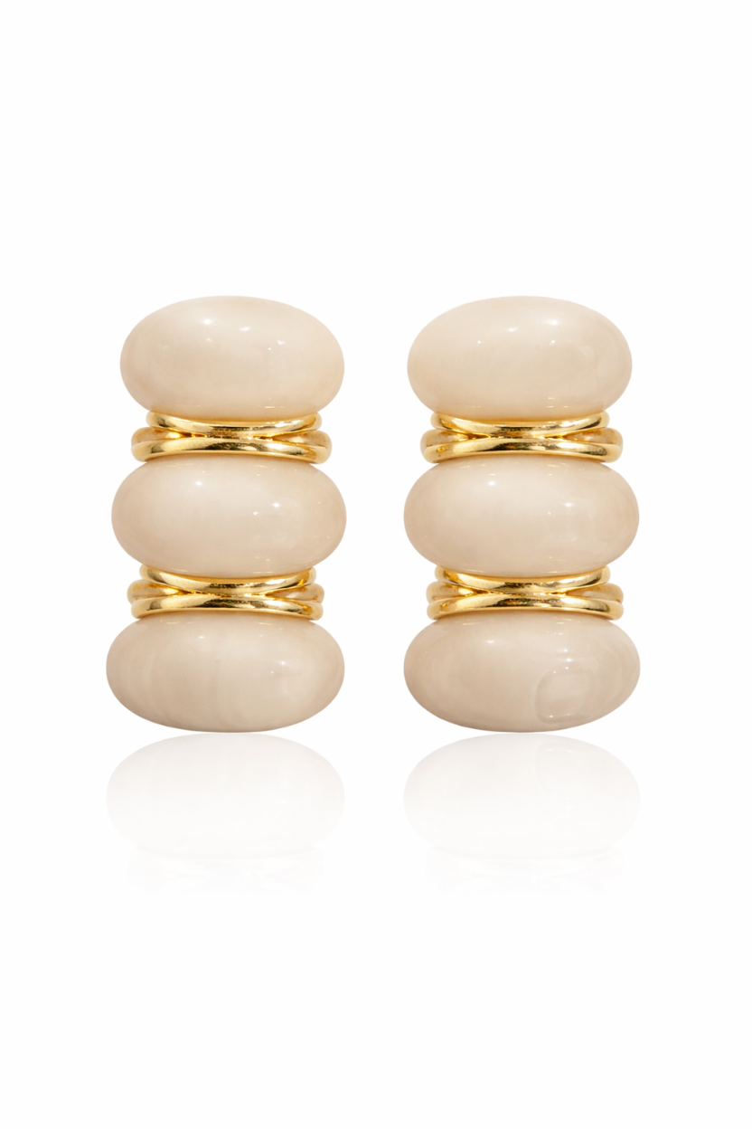 Pendientes Cortos Marfil
