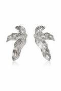 Pendientes Plateados Flor