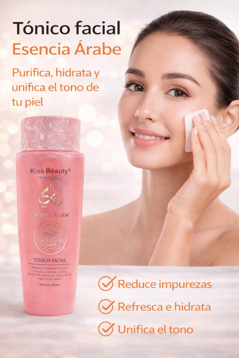 Tónico Facial Kiss Beauty Esencia Árabe
