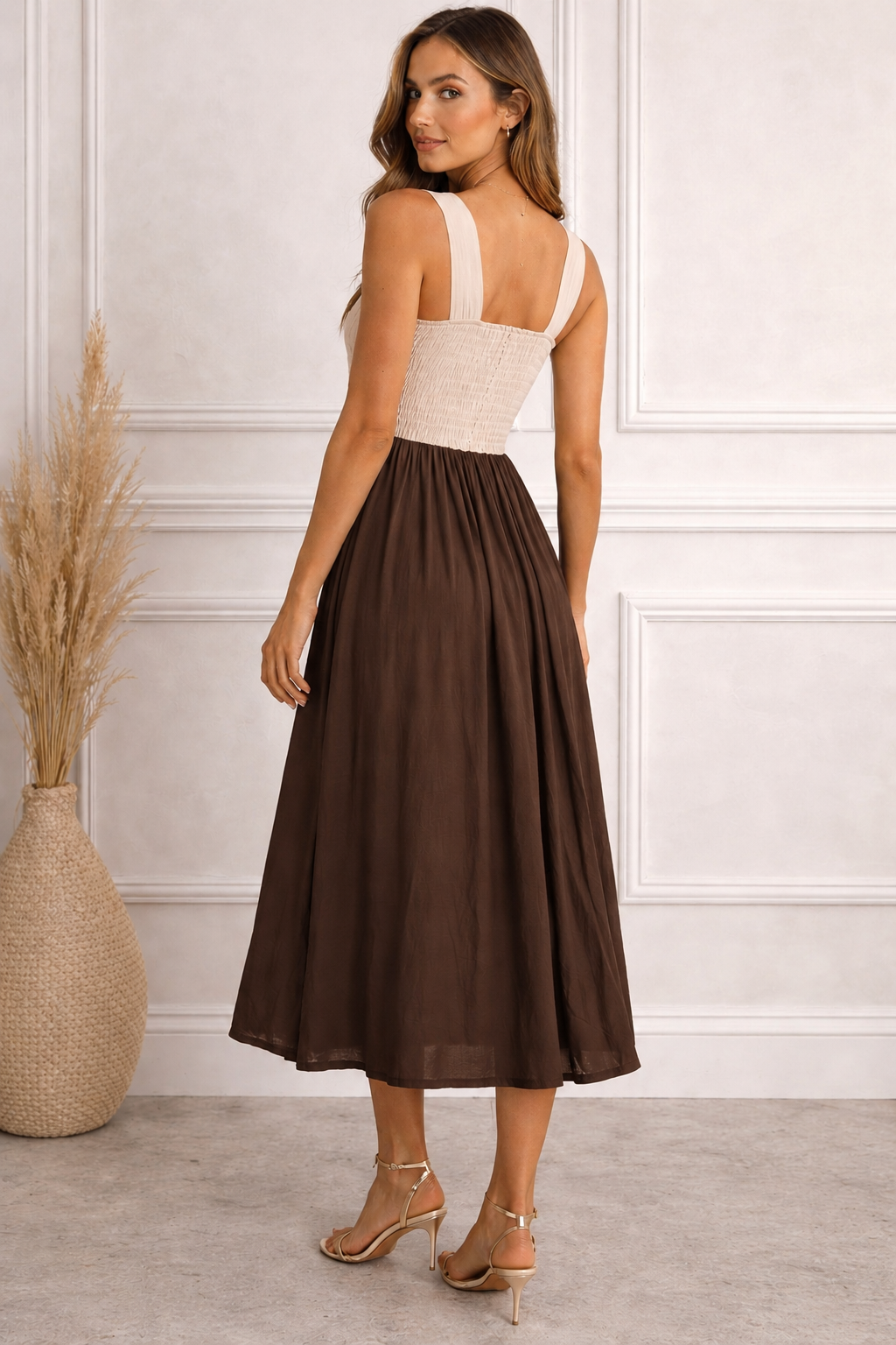 Vestido Marina en Marrón
